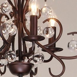 Lustre en métal peint classique traditionnel