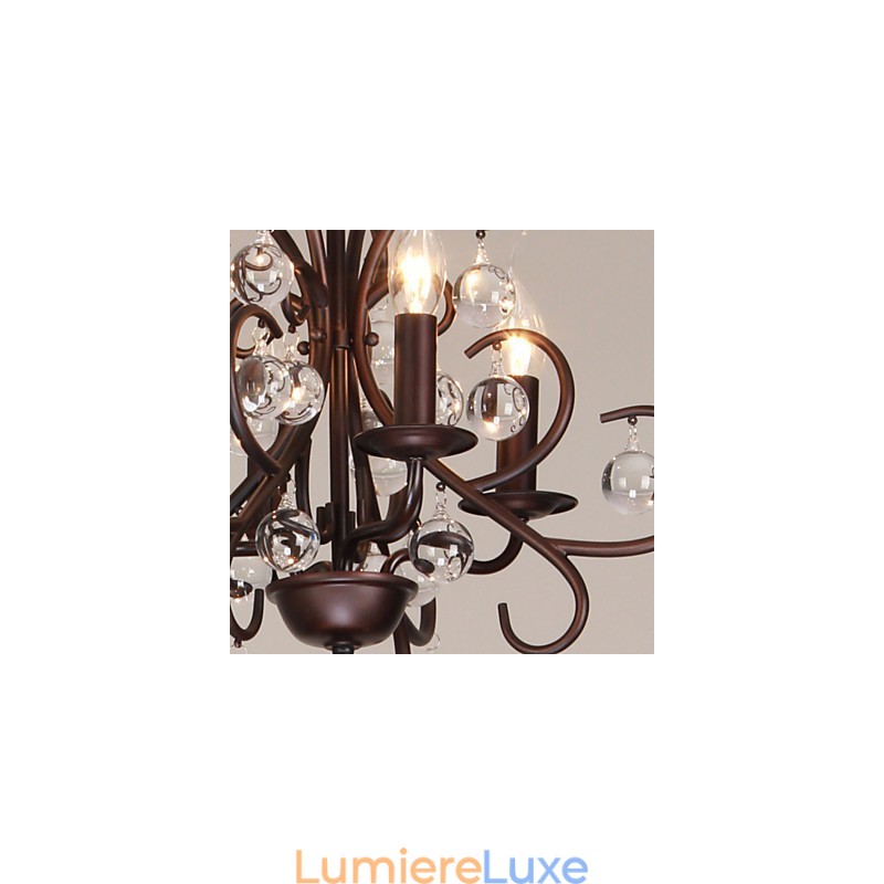 Lustre en métal peint classique traditionnel