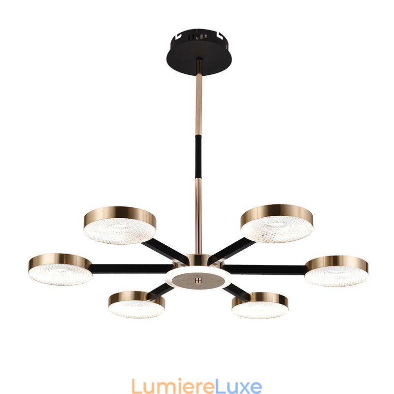 Suspension minimaliste à sept têtes