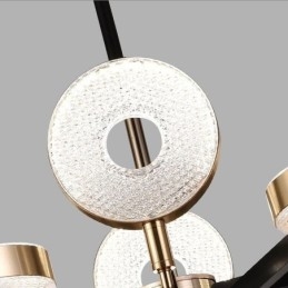 Suspension minimaliste à sept têtes