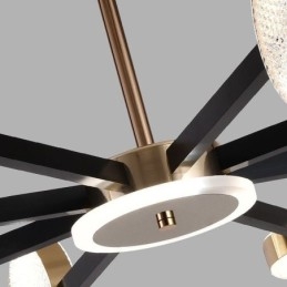 Suspension minimaliste à sept têtes