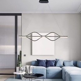 Plafonnier à suspension minimaliste Light Wave
