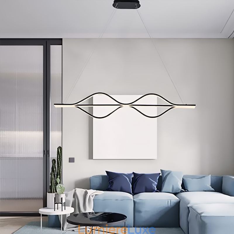 Plafonnier à suspension minimaliste Light Wave