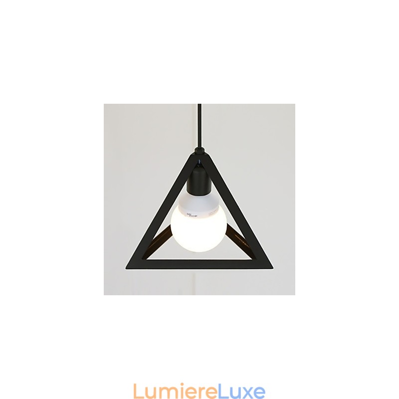 Lustre en métal peint style mini lanterne