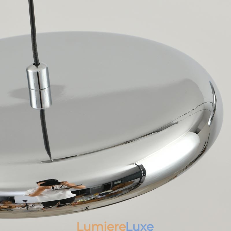 Suspension à trois têtes, lampe suspendue ronde