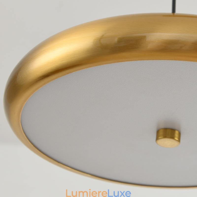 Suspension à trois têtes, lampe suspendue ronde
