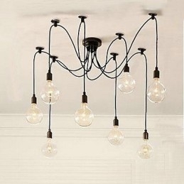 Lustre à ampoules de style rural contracté d'Amérique du Nord