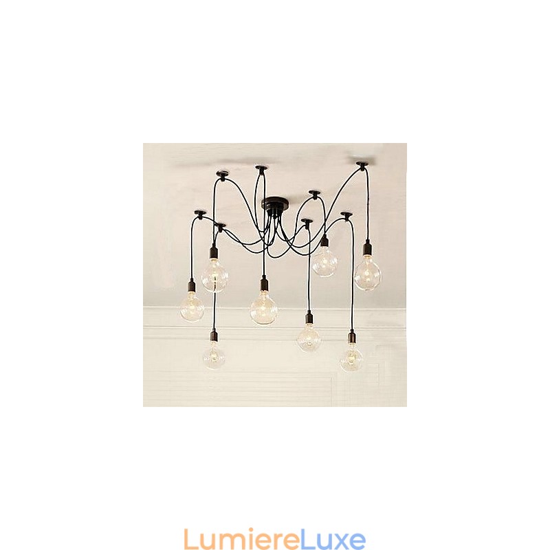 Lustre à ampoules de style rural contracté d'Amérique du Nord