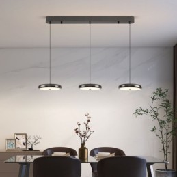 Plafonnier à trois têtes