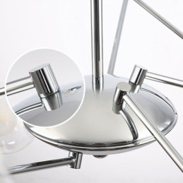 Suspension en verre de style européen, plafonnier simple en forme de haricots magiques