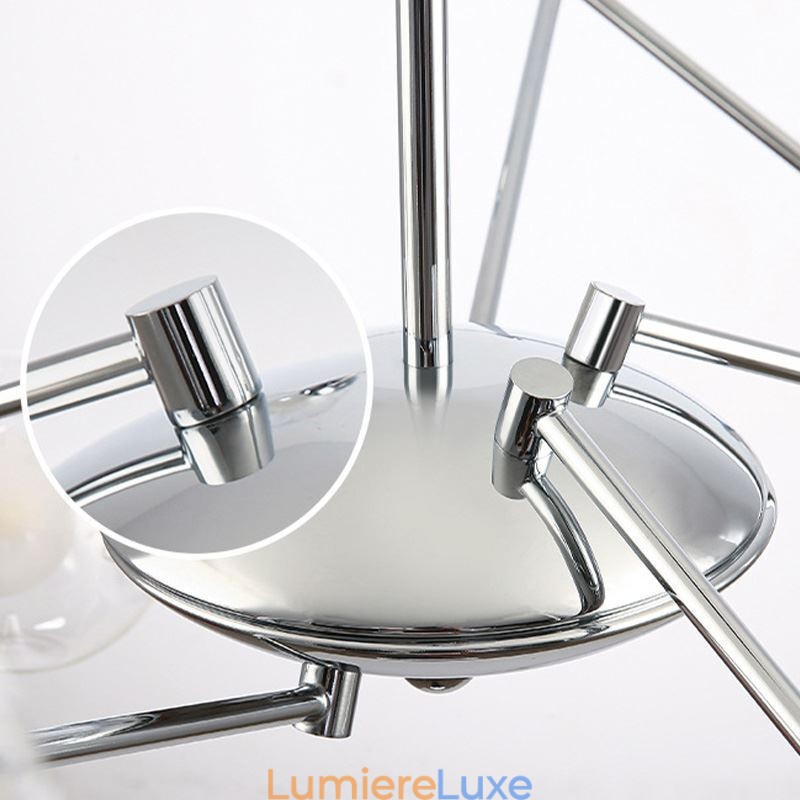 Suspension en verre de style européen, plafonnier simple en forme de haricots magiques