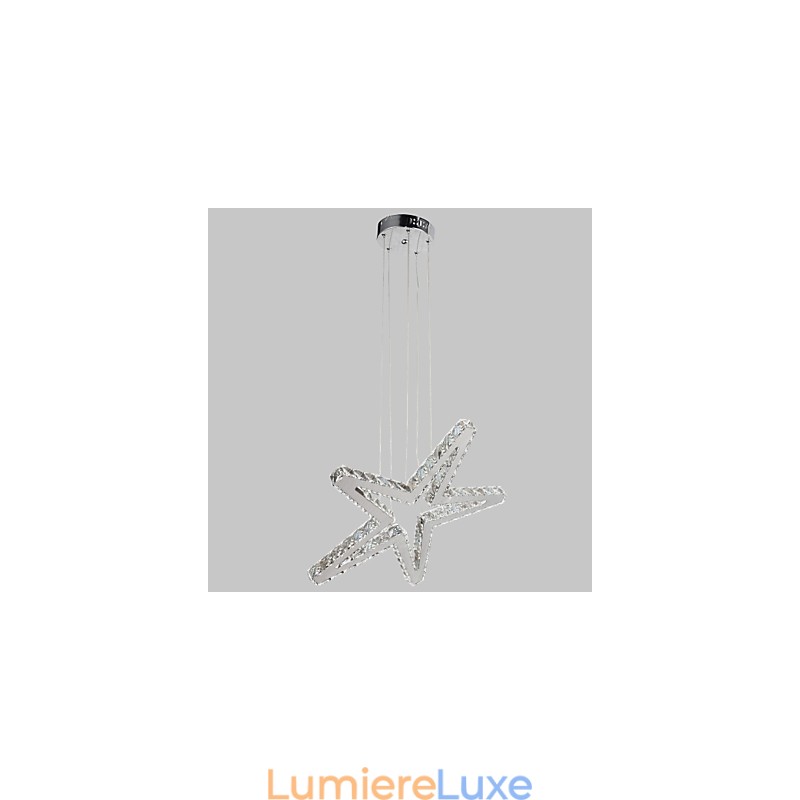 Lustre traditionnel classique en métal chromé