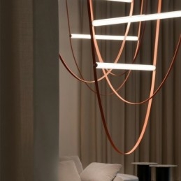 Suspension européenne style Wabi Sabi, luminaire décoratif à ceinture