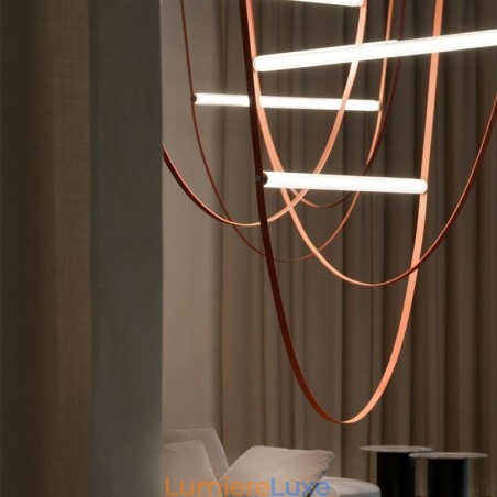 Suspension européenne style Wabi Sabi, luminaire décoratif à ceinture Suspension européenne style Wabi Sabi, luminaire décoratif à ceinture