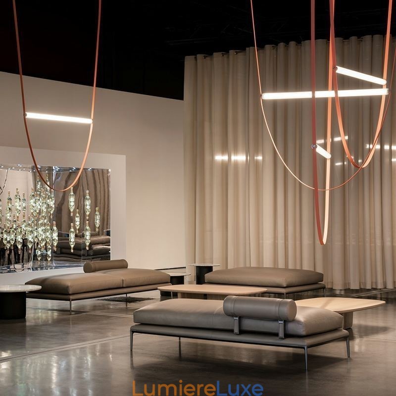 Suspension européenne style Wabi Sabi, luminaire décoratif à ceinture