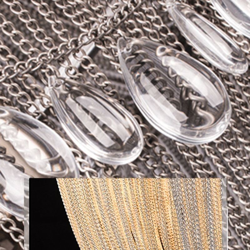 Suspension à pampilles style rétro américain duplex en aluminium avec chaîne