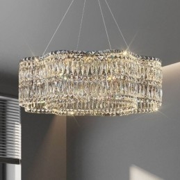 Plafonnier en cristal, luminaire décoratif moderne et simple
