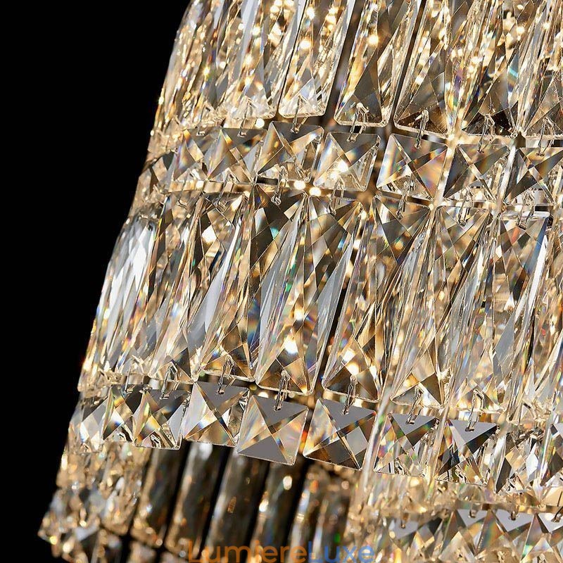 Plafonnier en cristal, luminaire décoratif moderne et simple