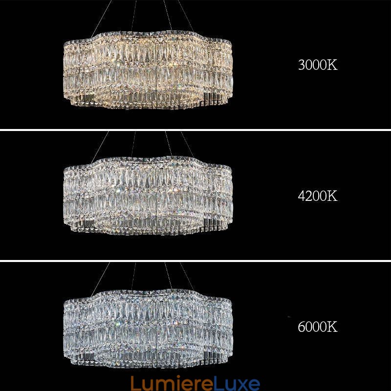 Plafonnier en cristal, luminaire décoratif moderne et simple