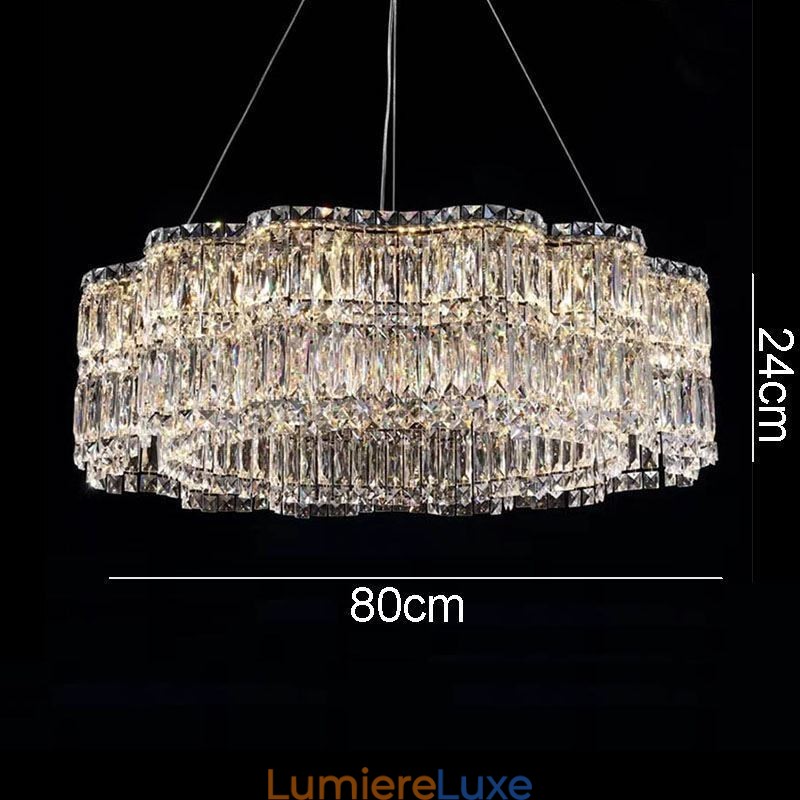 Plafonnier en cristal, luminaire décoratif moderne et simple