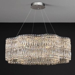 Plafonnier en cristal, luminaire décoratif moderne et simple