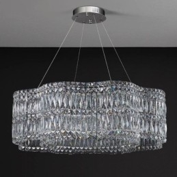 Plafonnier en cristal, luminaire décoratif moderne et simple