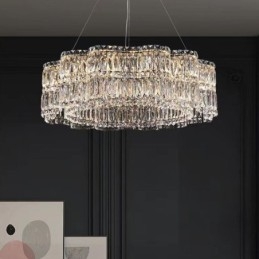 Plafonnier en cristal, luminaire décoratif moderne et simple