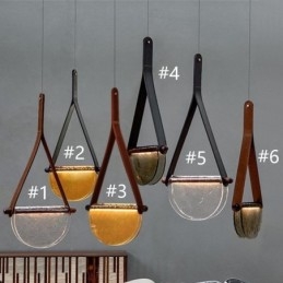 Suspension moderne minimaliste en verre