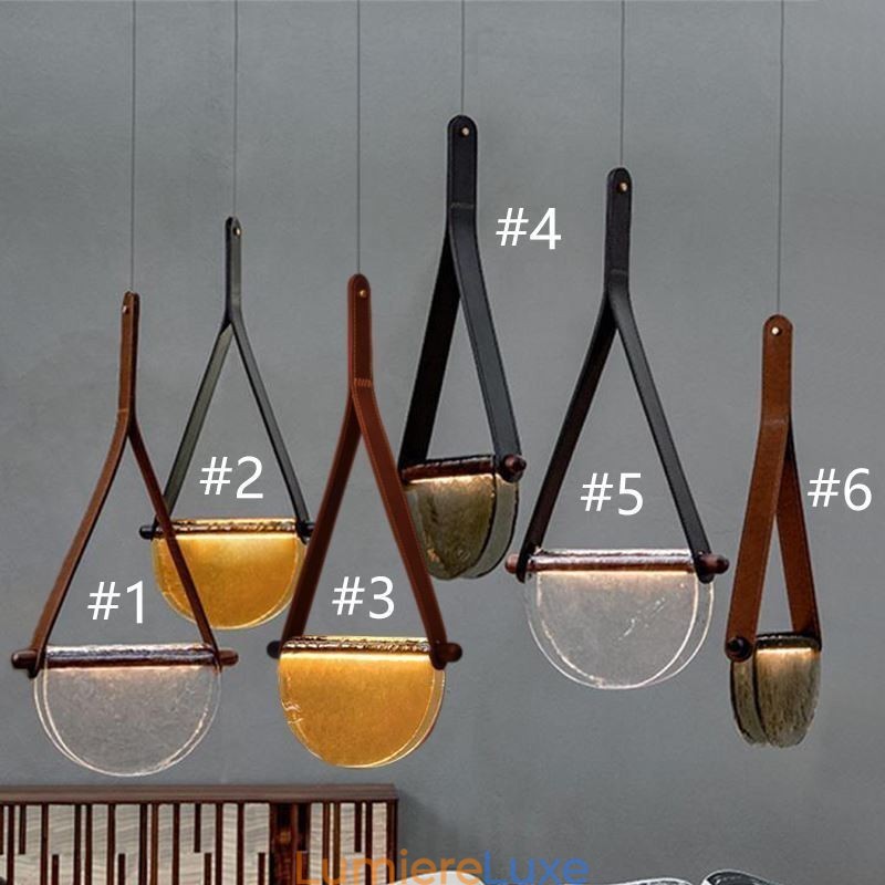 Suspension moderne minimaliste en verre