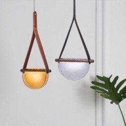 Suspension moderne minimaliste en verre