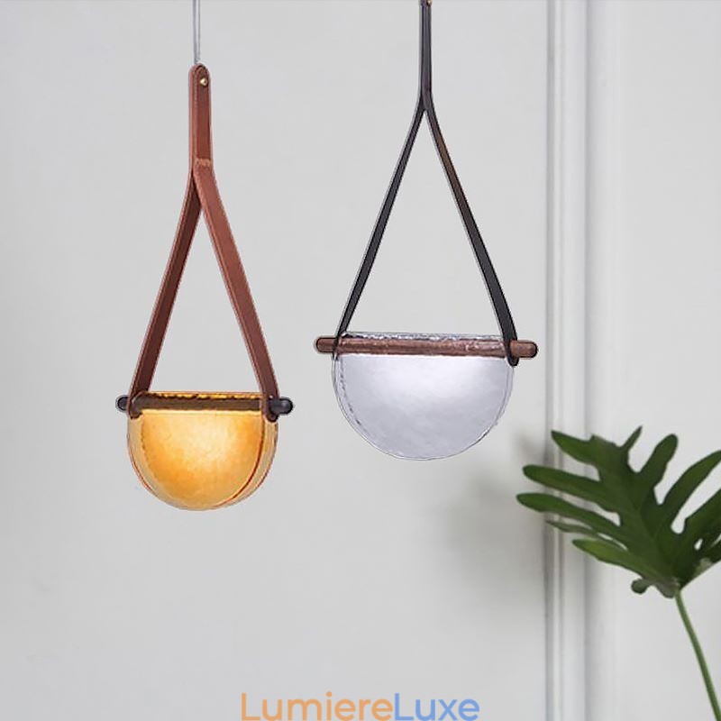Suspension moderne minimaliste en verre