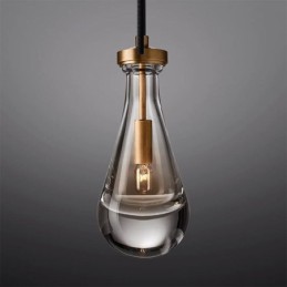 Suspension goutte d'eau moderne minimaliste en cuivre