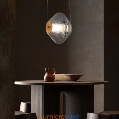 Suspension moderne simple en verre, petit plafonnier Suspension moderne simple en verre, petit plafonnier