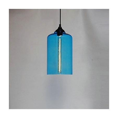 Suspension design bouteille 1 lumière, peinture concise en fer Suspension design bouteille 1 lumière, peinture concise en fer
