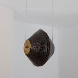 Suspension moderne simple en verre, petit plafonnier