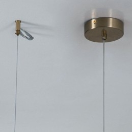 Suspension moderne simple en verre, petit plafonnier