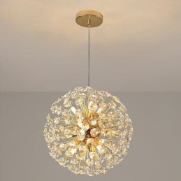 Plafonnier moderne minimaliste en fer galvanisé, motif tournesol