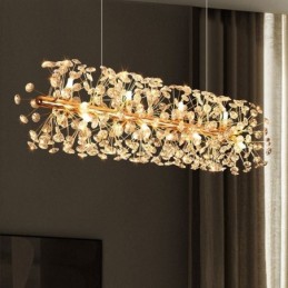 Suspension en fer forgé avec bande galvanisée et motif tournesol