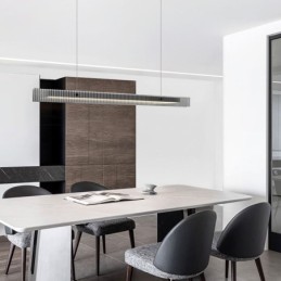 Suspension 100 cm en verre, intensité variable en continu, avec télécommande