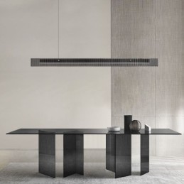 Suspension 100 cm en verre, intensité variable en continu, avec télécommande