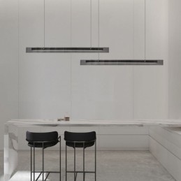 Suspension 100 cm en verre, intensité variable en continu, avec télécommande