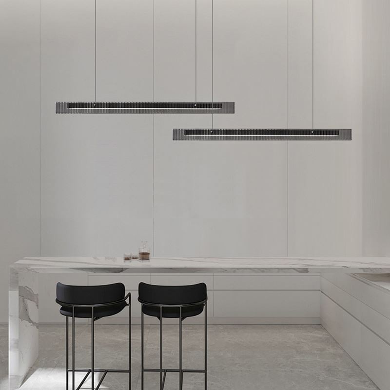Suspension 100 cm en verre, intensité variable en continu, avec télécommande