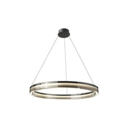 Suspension circulaire en verre trichromatique à intensité variable (60 x 80 cm)