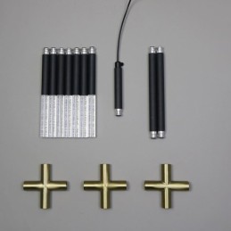 Suspension lumineuse créative à épisser, blanc chaud, lampe combinée DIY