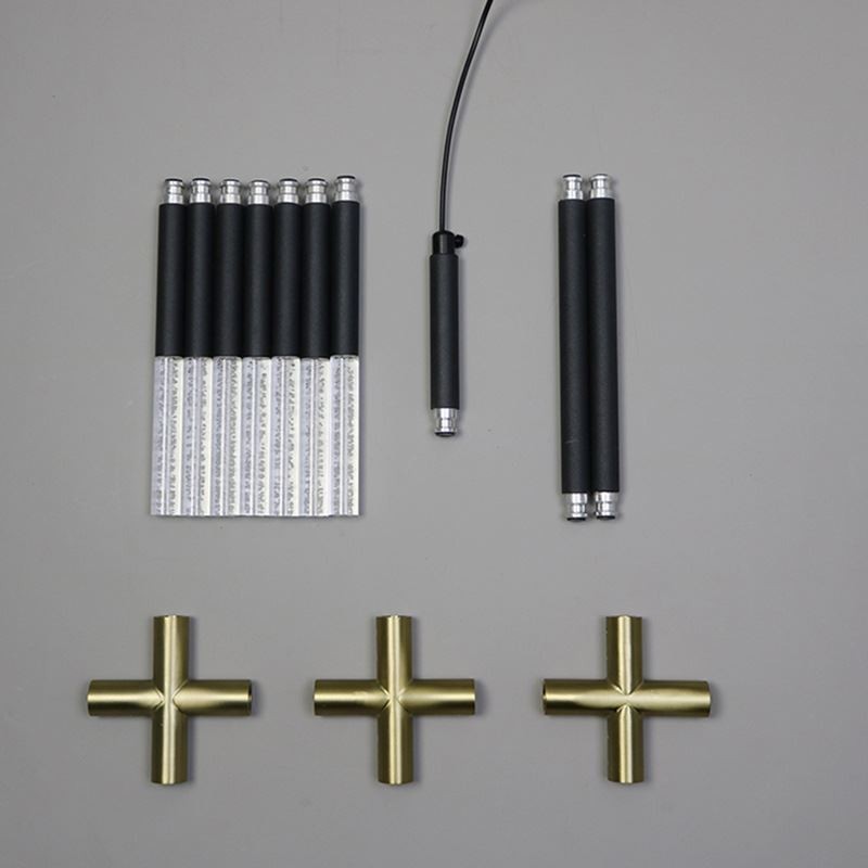 Suspension lumineuse créative à épisser, blanc chaud, lampe combinée DIY