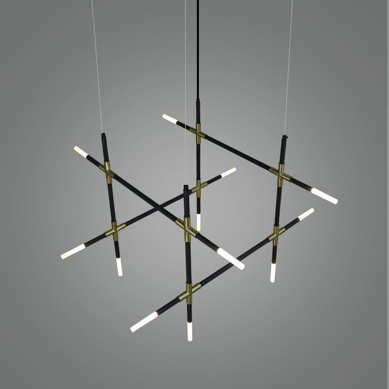 Suspension lumineuse créative à épisser, blanc chaud, lampe combinée DIY