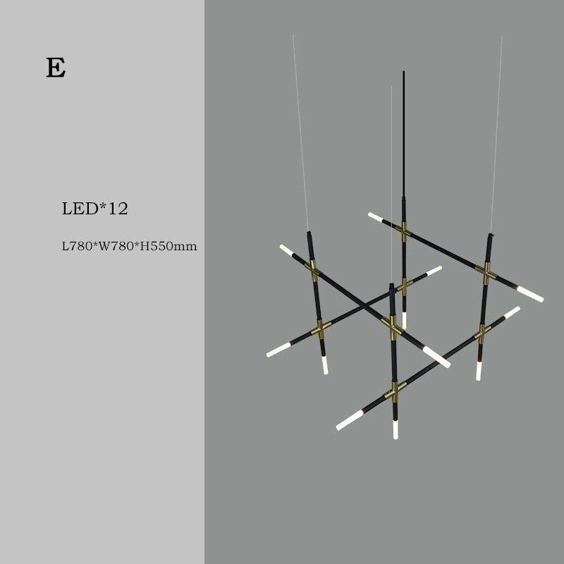 Suspension lumineuse créative à épisser, blanc chaud, lampe combinée DIY