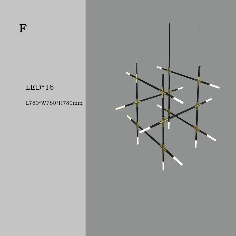Suspension lumineuse créative à épisser, blanc chaud, lampe combinée DIY