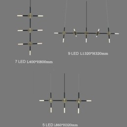 Suspension simple et créative, plafonnier blanc chaud, lampe combinée DIY