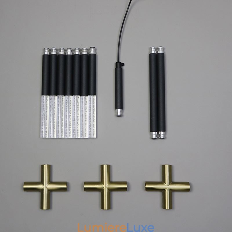 Suspension simple et créative, plafonnier blanc chaud, lampe combinée DIY